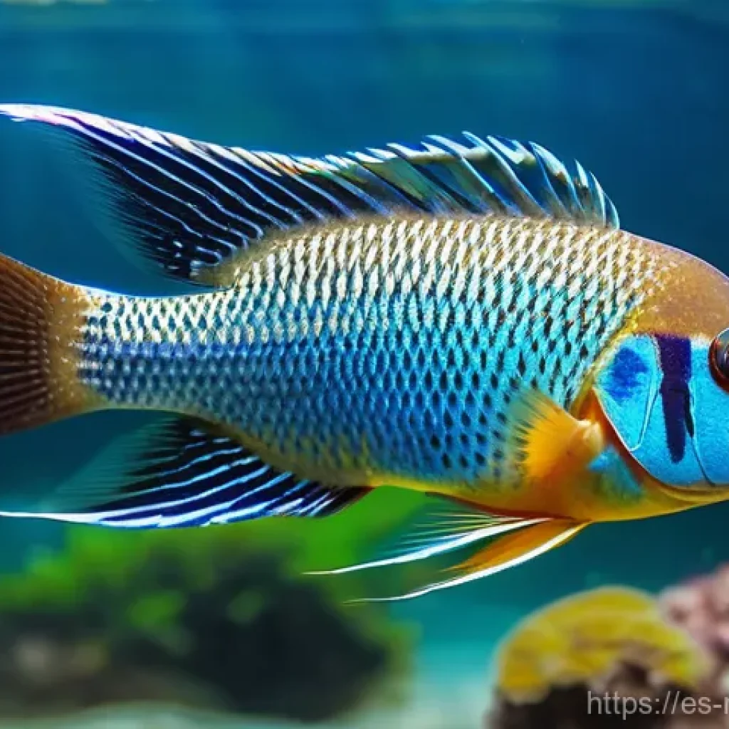 말라위에서 볼 수 있는 희귀 동물 - **Vibrant Lake Malawi Cichlid Eco