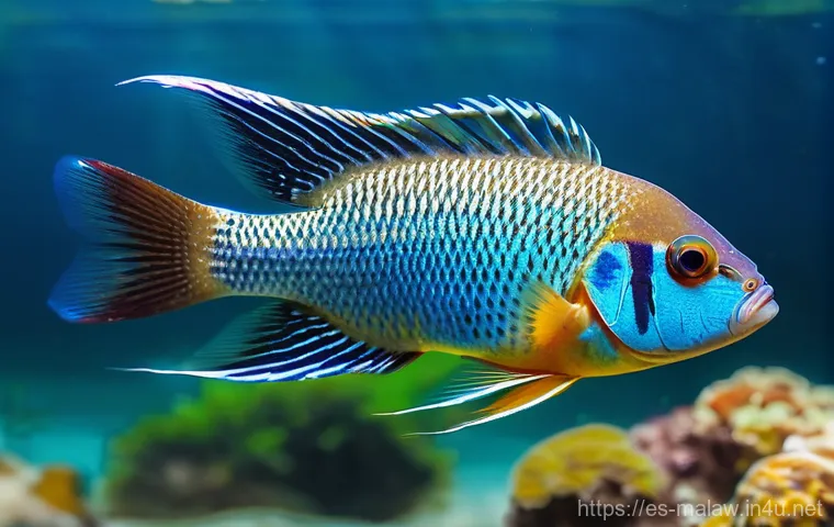 말라위에서 볼 수 있는 희귀 동물 - **Vibrant Lake Malawi Cichlid Eco