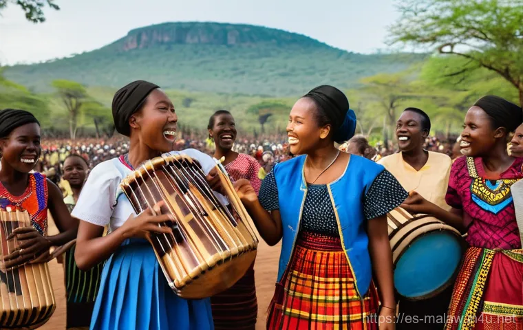말라위 부족별 특성 - **"Malawian Women's Artisan Workshop"**
    A warm and authentic scene inside or just outside a trad...